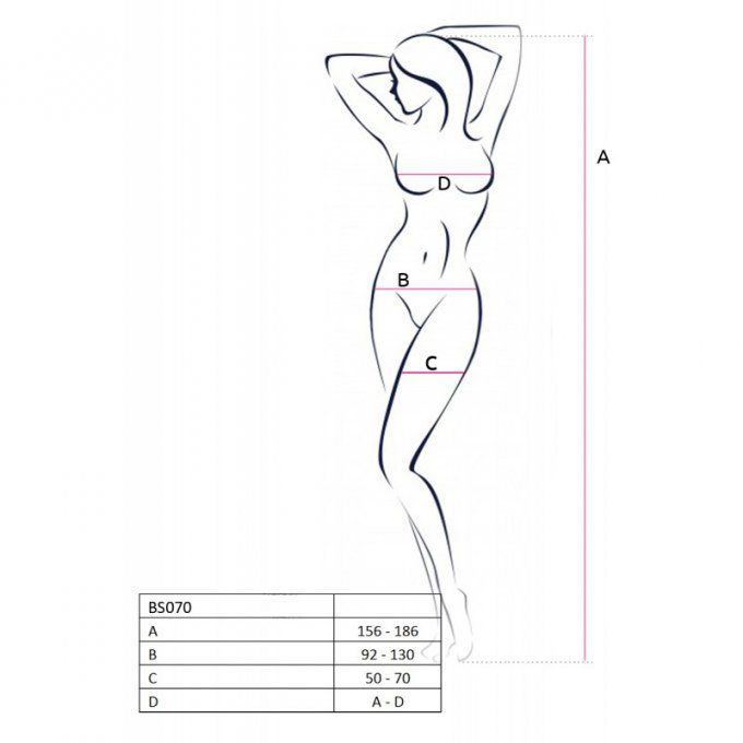 PASSION WOMAN BS070 BODYSTOCKING - NOIR 