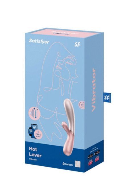 HOT LOVER ROSE CHAUFFANT RABBIT RECHARGEABLE USB CONNECT 