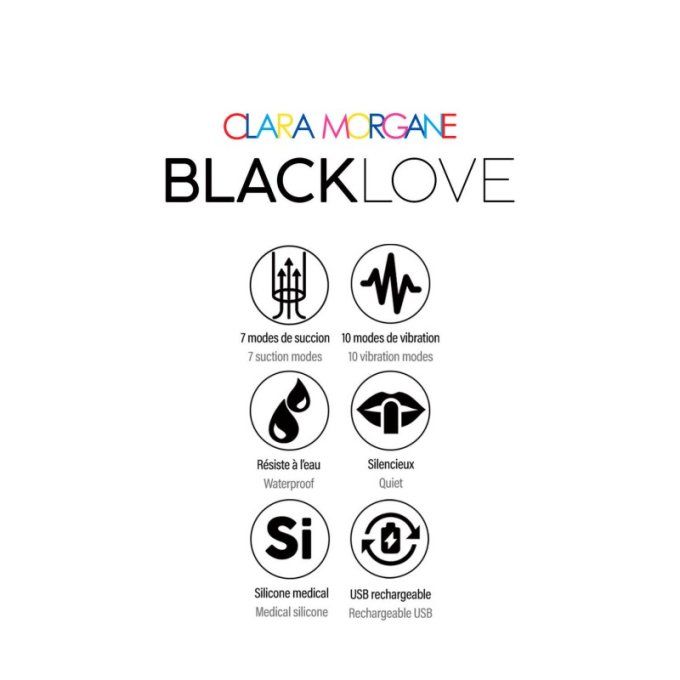 BLACK LOVE 3 EN 1 RABBIT ET SUCCION CLITORIS 