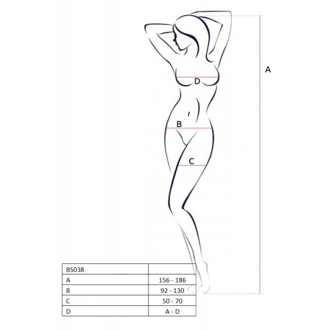 BS038R BODYSTOCKING ROUGE