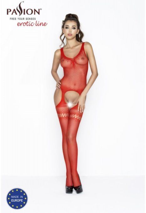 BS038R BODYSTOCKING ROUGE