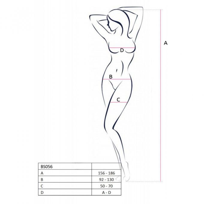 BS056R BODYSTOCKING - ROUGE 