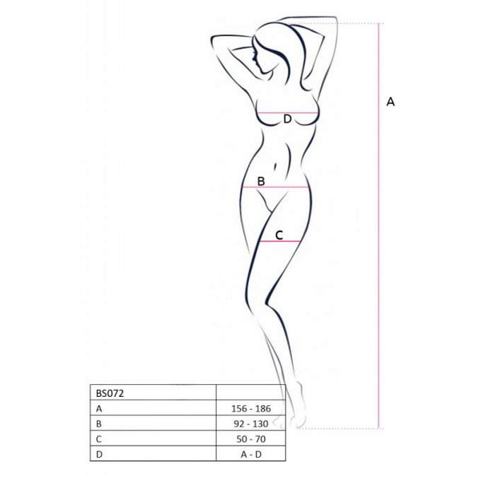BS072R BODYSTOCKING - ROUGE 