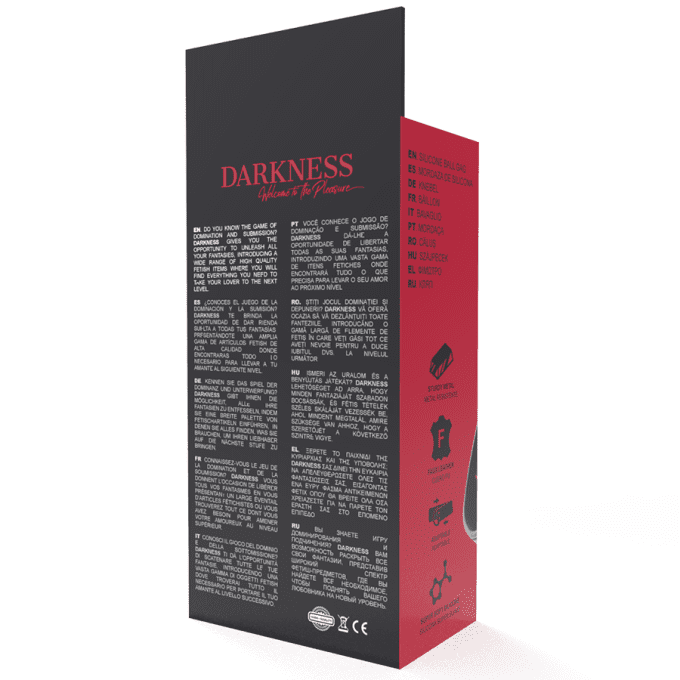 DARKNESS - BÂILLON EN SILICONE ROUGE
