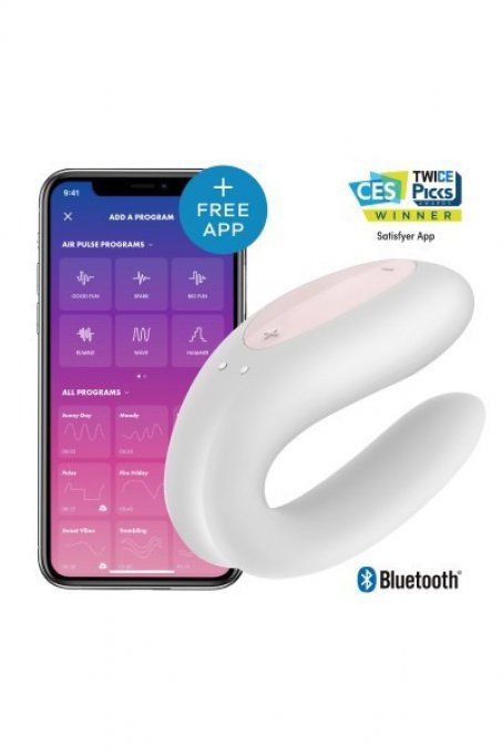 DOUBLE JOY BLANC RECHARGEABLE COMMANDE BLUETOOTH ANDROID