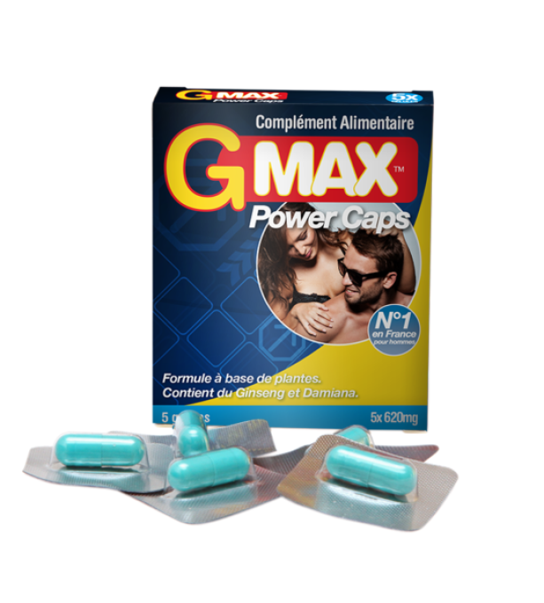 GMAX POWER CAPS HOMME – 5 GELULES 