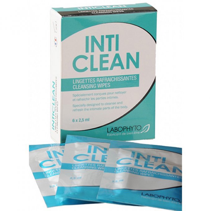 6 LINGETTES NETTOYANTES INTICLEAN 