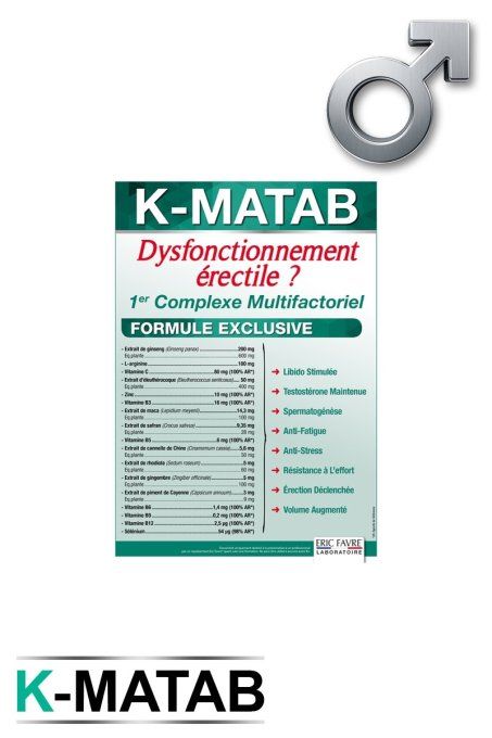 K-MATAB ERECTION PERFORMANCE HOMME BOITE 16 GELULES 