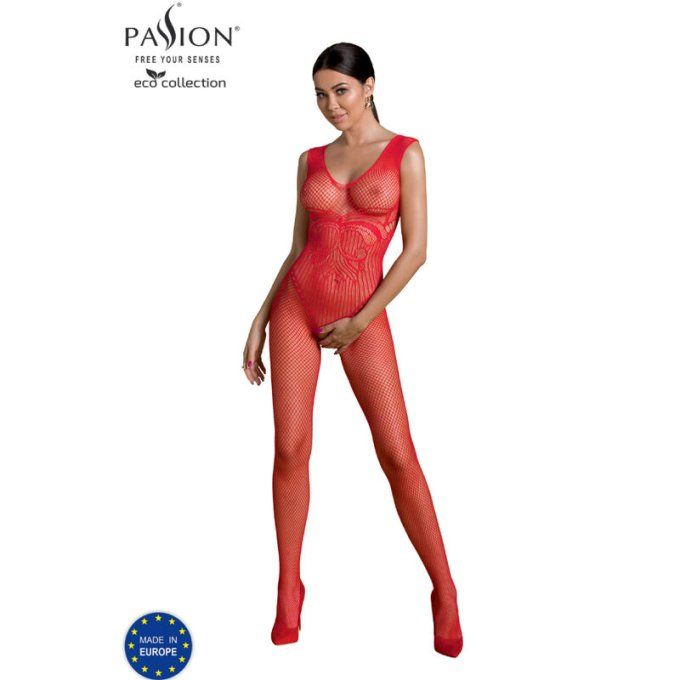 PASSION - BODYSTOCKING ECO COLLECTION ECO ROUGE