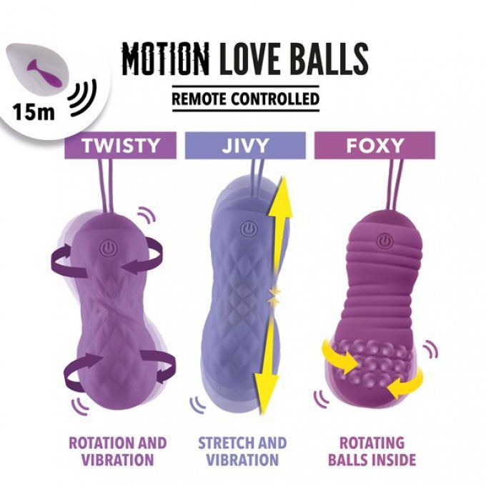 REMOTE CONTROLLED MOTION LOVE BALLS FOXY