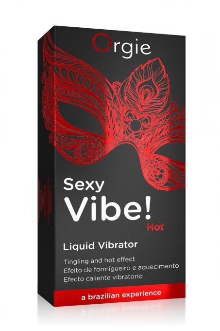 SEXY VIBE HOT LIQUI VIBRATOR GEL EXCITATION FRAISE 