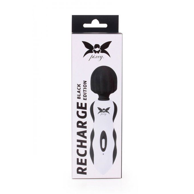 WAND VIBROMASSEUR RECHARGEABLE PIXEY BLACK EDITION